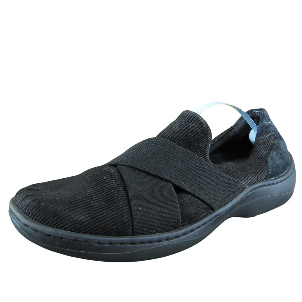 Born  Women Clog Shoes Black Leather Slip On‎ Size 10 Medium